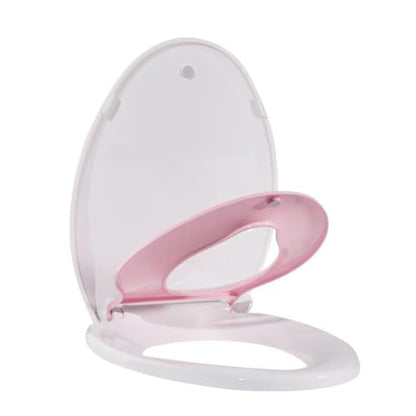 Toilet Seat Elongated White Flat Toilet Seat Cover with Quick Release Easy Clean Hinges, Comfortable Fit for Standard Toilets, Perfect for Home Bathroom Upgrades, Apartments and Guest Restrooms - size: Elongated
