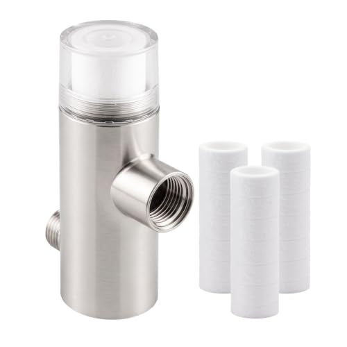 HEY SHOWR Shower Filter, NSF 42 Certified, Chlorine & Heavy Metal Reduction | 500-Layer 5-Micron Filter, Transparent Cap, 98g Lightweight Design, 3 Replacement Cartridges & Ecozen Material - style: Shower Filter + 3 Refills