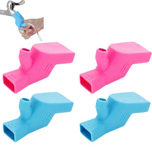 4Pcs Faucet Water Tap Extender, Multicolor Sink Spout Extension for Bathroom and Kitchen