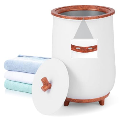 ERGOMASTER Towel Warmer Bucket, Heated Towel Warmer, Electric Towel Heater with Temperature Control and Timer, 23L Large Capacity Freestanding Hot Towel Warmer for Bathroom Spa Salon Hotel (Coffee) - color: Coffee