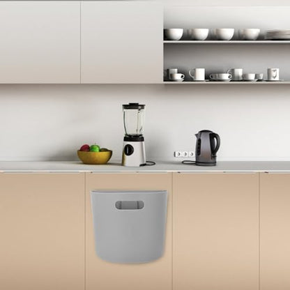 SUPVOX Wall Mounted Hanging Trash Can Plastic Waste Bin with Easy Installation and Smooth Surface for Kitchen and Bathroom Storage