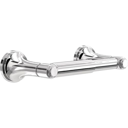 Franklin Brass Woodruff (1-Pack) Toilet Paper Holder Polished Chrome Tissue Roll Holder for Bathroom Organization and Storage Spring-Loaded Toilet Tissue Holder Wall Bathroom Accessories WDRF50-PC - color: Polished Chrome