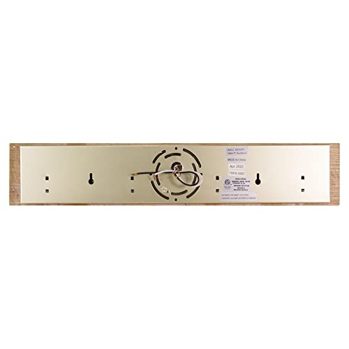 Design House 500207 4-Light Vanity Strip Light Contemporary Dimmable for Bathroom, Bedroom, Makeup Vanity, Honey Oak - color: Honey Oak