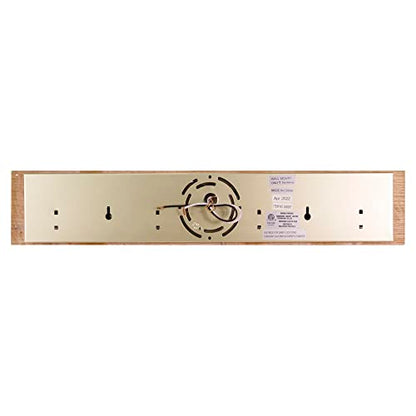 Design House 500207 4-Light Vanity Strip Light Contemporary Dimmable for Bathroom, Bedroom, Makeup Vanity, Honey Oak - color: Honey Oak