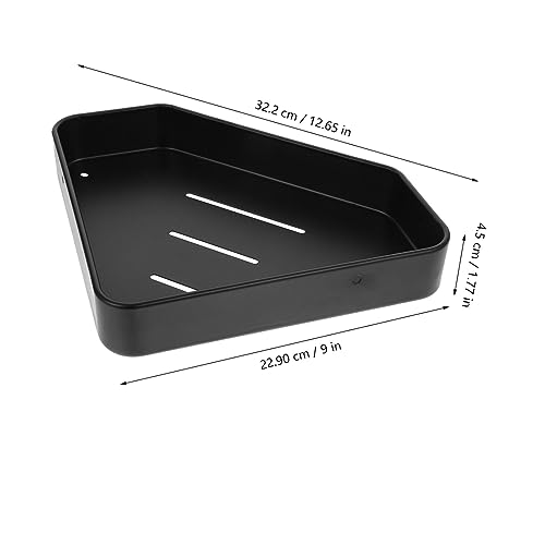 Levemolo Bathroom Corner Shelf Wall-Mounted Space Aluminum Shower Rack Waterproof Hanging Storage for Bathroom Decorative Corner Shelving for Tight Spaces