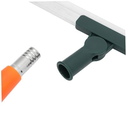 PRETYZOOM Silicone Squeegee Long Handle 36cm Adjustable Shower and Floor Cleaning Tool Waterproof and Scratch-Resistant for Bathroom Kitchen and Tile Use