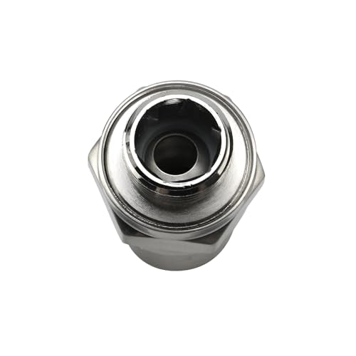 Brushed Nickel Shower Head Swivel Ball 360°Brass Chrome Shower Head Elbow Adapter Adjustable For G1/2 Universal Shower Arm - color: Brushed Nickel