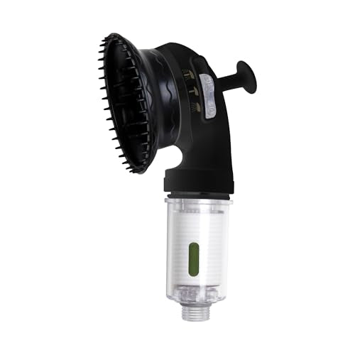 Aqua Luxe Filtered Shower Head for Hard Water, Handheld Shower Head Filter with ACF Filtration & Microbubble, Reduces Hair Loss & Dry Scalp, Chlorine Filter for Hair & Skin Care (Green Lemon)