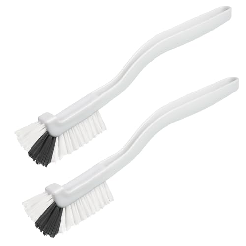 GTOTd Kitchen Right Angle Scrub Grout Small Cleaning Brush（2 Pack） | Kitchen Gadgets Gifts for Bottle Bathroom Brushes Household Pot Pan Dishwasher Edge Corners Deep Brush with Stiff Bristles