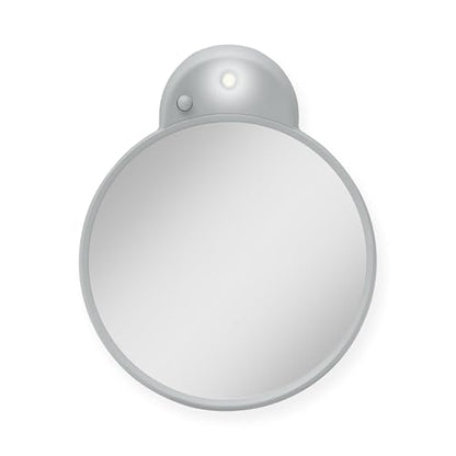 Magnifying Lighted Mirror with Retractable Suction Cups by Zadro - color: Grey