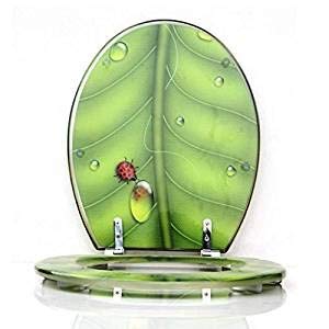 Toilet Seat with Cover, Quick-Release for Easy Cleaning(E) - color: E