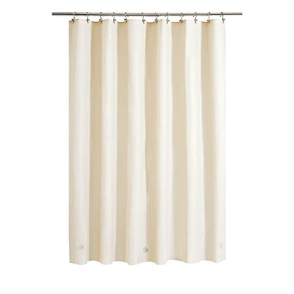 Barossa Design Beige Shower Curtain Liner Standard Size | Premium PEVA, BPA & PVC Free, No Chemical Smell, Metal Grommets, Lightweight Shower Curtain with 3 Magnets for Bathroom - color: Beige, size: 72"W x 72"L (Pack of 1)