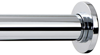 Ivilon Tension Curtain Rod - Spring Tension Rod for Windows or Shower, 16 to 24 Inch. Chrome - color: Chrome