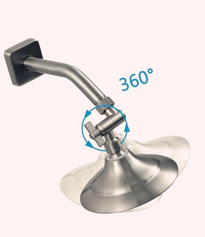 metal shower head elbow adapter, adjustable shower head extension adapter, shower arm extension, wall mounted (BN brushed nickel) - color: BN wire drawing