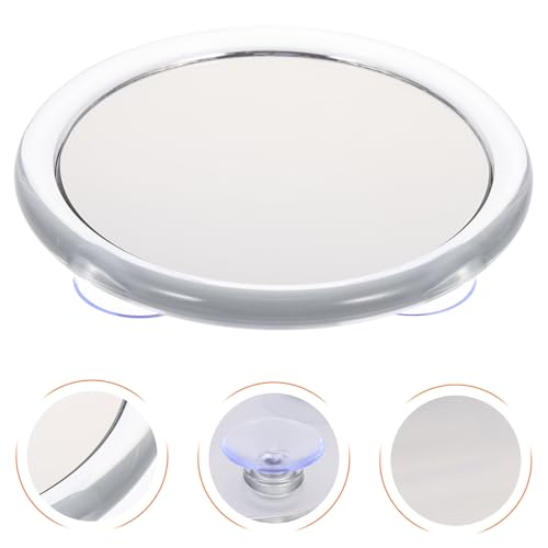 NOLITOY Magnifying Makeup Mirror with Suction Cup White Round Edge Cosmetic Mirror Φmm for Bathroom and Bedroom Easy Mounting Practical for Daily Skin Care and Personal Grooming
