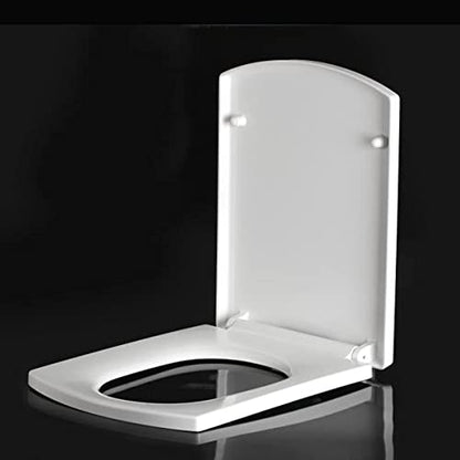 Modern Luxury White Square Toilet Seat Lid with Quick Release and 360 Adjustable Hinges, Easy Clean, Wit-03a Color Options - size: 03b