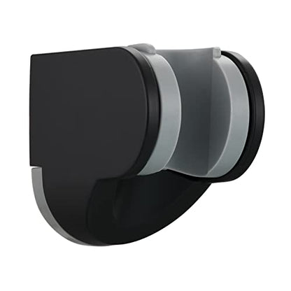Black Shower Head Holder ABS Wall Mount Adjustable Angle Handheld Shower Bracket for Shower Head, ST01B - style: Black