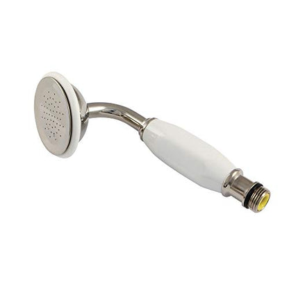 Kingston K106A6 Single Function Round Hand Shower, Polished Nickel - color: Polished Nickel, size: 6.88 x 2.56 x 2.25