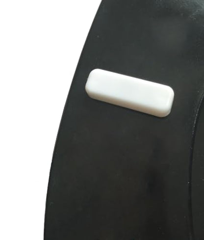 American Dream 17" MDF Toilet Seat – Black Finish, Durable Medium-Density Fiberboard Construction with Easy-Install Hardware and Standard Round Fit - color: Black