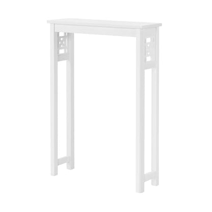 Derby Over-the-Toilet Storage Shelf – 37" Tall Bathroom Space Saver with Fixed Shelf & Open Gridwork Design – Modern Freestanding Organizer for Toiletries & Towels by Alaterre Furniture (White) - size: 37-Inch Tall