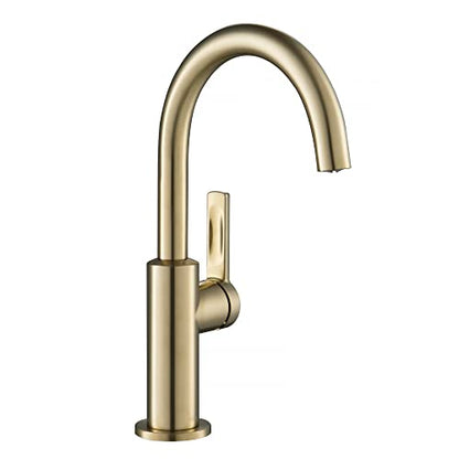 Kraus Oletto Single Handle Kitchen Bar Faucet in Spot Free Antique Champagne Bronze, Kitchen Sink Faucets, KPF-2822SFACB - color: Spot Free Antique Champagne Bronze, style: Bar Faucet