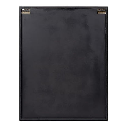 Kate and Laurel Cates Rustic Wall Cabinet; 22 x 28; Black and Rustic Brown; Farmhouse Wall-Mounted Storage Cabinet - color: Rustic Brown/Black
