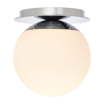 Chrome Wall Sconces, 1 Light Modern Globe Sconce, Wall Light for Bedroom Bathroom Living Room & Hallway Vanity Lighting, Ceiling Light Fixture (1-Light, Chrome) - color: Chrome, size: 1-Light