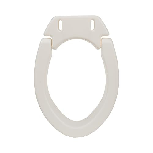 VMS Deluxe Bolt-On Hinged Raised Toilet Seat - Available in Elongated & Standard Styles, 300 lbs Weight Capacity (Elongated) - size: Elongated