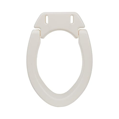VMS Deluxe Bolt-On Hinged Raised Toilet Seat - Available in Elongated & Standard Styles, 300 lbs Weight Capacity (Elongated) - size: Elongated