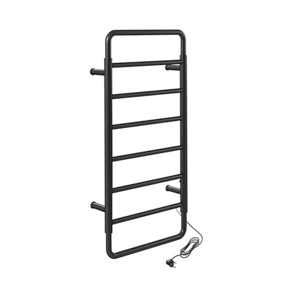 Swiss Madison Ivy 8-Bar Electric Towel Warmer Heated Towel Racks for Bathroom in Matte Black - color: Black