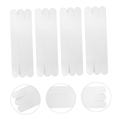TIDTALEO 12pcs Transparent Slip Strips for Bath Safety Adhesive Bath Treads for Showers Stairs and Floors Non Slip Stickers for Bathtubs and Bathrooms - size: 12 pcs