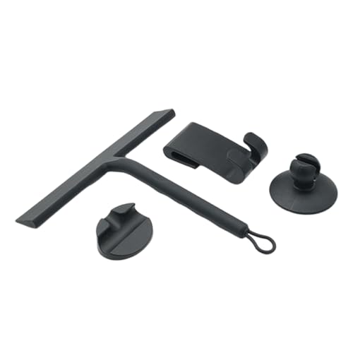 Stainless Steels Cores Silicones Squeegee For Shower Tile Window Mirroring Not Drilling Mounting Included Bathroom Cleaning Too