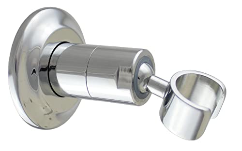 High Sierra® - Solid Metal Wall Mounted Holder for Handheld Shower Heads - Polished Chrome Finish - color: Chrome