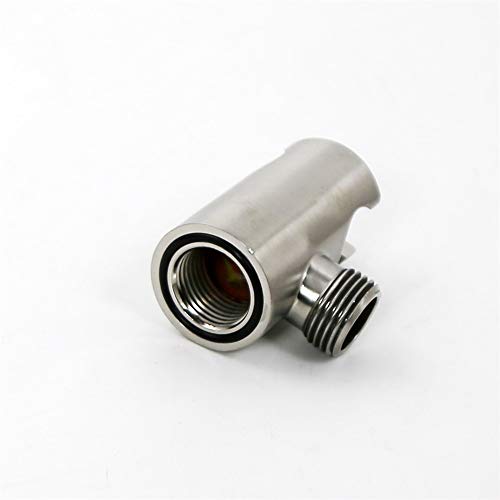 Shower Wand Holder Wall Mount,Hand Held Shower Holder with Hose Connector for Shower System Faucet Set,Handheld Shower Handle Sprayer Holder Attachment,Shower Hose Adapter, Brushed Nickel - color: Brushed Nickel