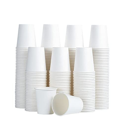 SIUQ 300 Pack 5 oz Paper Cups, Disposable Small Bathroom Mouthwash Cups | White Water Cups Disposable, Hot/Cold Drinking Cup for Bathroom, Home, Party, Office, Picnic, Travel, BBQ, Supermarket - color: 300pack-5oz