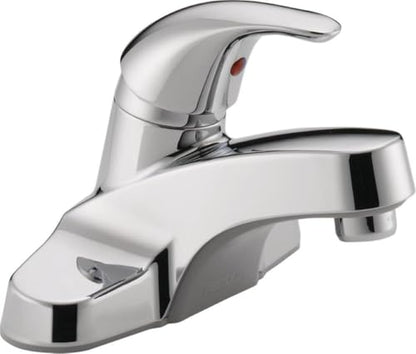 Peerless Centerset Bathroom Faucet Chrome, Bathroom Sink Faucet, Single Handle, Drain Assembly, Chrome P136LF - color: Chrome