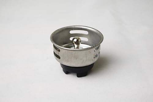 APEX RV Sink Drain with Removable Stainless Steel Strainer, fits (2 1/2 inch) Sink Opening, Fits (1 1/2 inch) Pipe Diameter for RV, Camper, Trailer, Marine Vessel, Cabin, and Bar Sink.