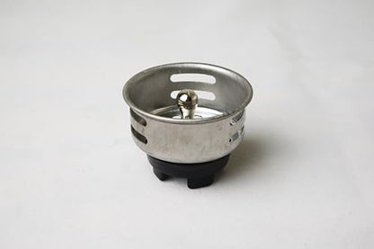 APEX RV Sink Drain with Removable Stainless Steel Strainer, fits (2 1/2 inch) Sink Opening, Fits (1 1/2 inch) Pipe Diameter for RV, Camper, Trailer, Marine Vessel, Cabin, and Bar Sink.