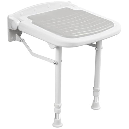 Wall Mounted Shower Seats, Support 550lbs, Adjustable Height Fold Down Shower Seat Wall Mounted, Folding Shower Bench Wall Mounted for Elderly-Adults-Pregnants-Seniors-Disabled - size: FSA eligible- Shower Seat