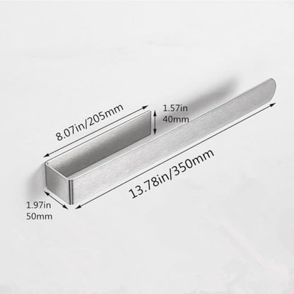 szhdxsy 2pcs Towel Holder SUS 304 Stainless Steel Brushed Hand Towel Rod, Self Adhesive Towel Holder Towel Rod Towel Rack for Bathroom(Silver, 14in) - color: Silver, size: 14