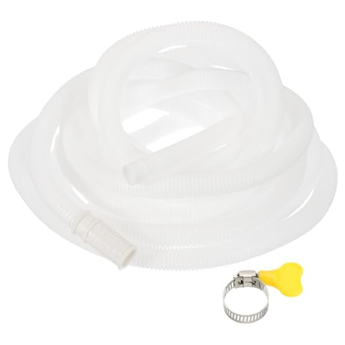 PATIKIL 19.68ft Air Conditioner Drain Kit, Universal AC Drain Hose Connector Hose with Clamp Rubber Adapter for Mini-Split Window AC Unit Dehumidifier Faucet - size: 19.68ft
