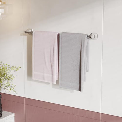 24 Inch Chrome Towel Bar Towel Rack for Bathroom Kitchen Hand Towel Holder Dish Cloths Hanger SUS304 Stainless Steel Rustproof Wall Mount - color: Chrome, size: 24 inch