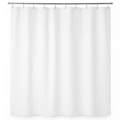 Epica Waterproof Shower Curtain Liner for Bathroom, Metal Grommets (White) | Rust-Resistant, Fights Odor and Stains, Nylon Mesh Header - color: White