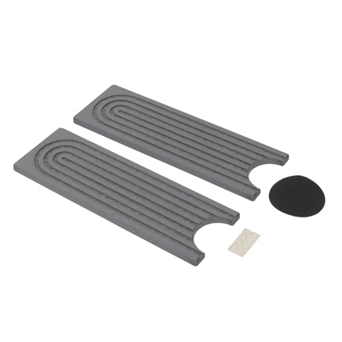 Aramox Diatomite Faucet Mat, Fast Drying Absorbent Pad with Sanding Tool, Dark Gray, 23.6x3.9 Inch, for Kitchen Bathroom RV Countertop - color: Dark Gray