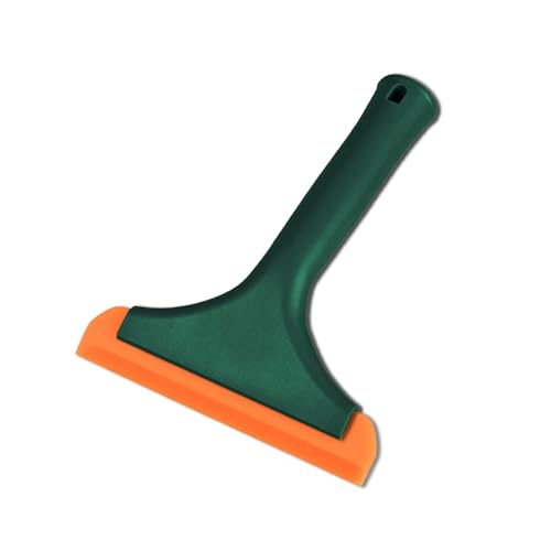 Small Silicone Window Squeegee, Auto Windshield Water Blade Scraper, Multifunctional Auto Squeegee with 5.9 Inch Blade and Non-Slip Handle for Car Window, Home Cleaning (Dark Green, 1PCS) - color: Dark Green