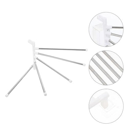 Rotatable Stainless Steel Towel Rack Wall Mount Holder Space-Saving Storage Shelf for Bathroom with Stylish Design