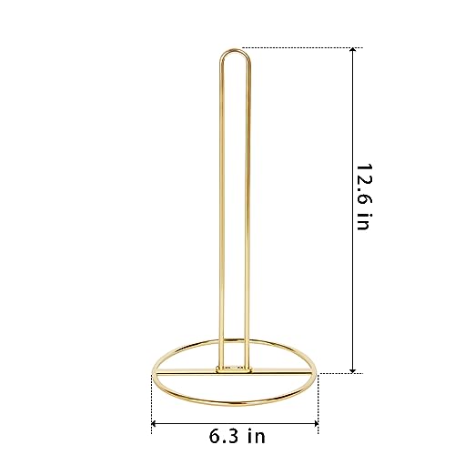Gold Toilet Paper Holder Stand, OBODING, Freestanding Toilet Paper Holder for Storing 3 Rolls of Toilet Papers (Gold) - color: Gold