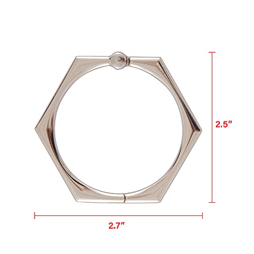 Shower Rings, Shower Curtain Rings for Bathroom, Rustproof Zinc Shower Curtain Hooks Rings, Set of 12 (Brushed Nickel) - color: Brushed Nickel