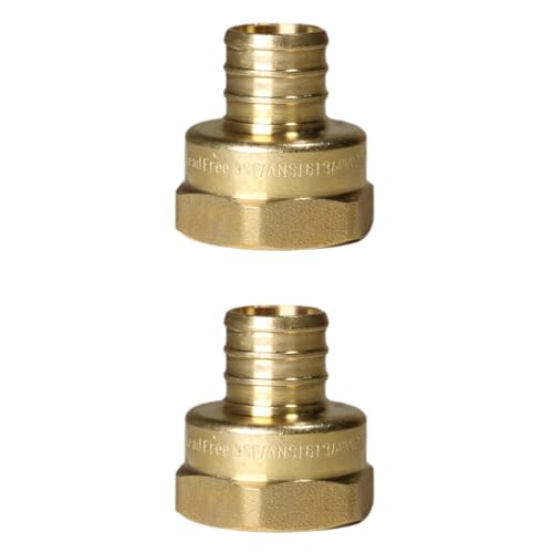 2 Pack XFITTING 3/4 inch Pex x 3/4 inch Female NPT Adapter, 3/4" Pex FNPT - size: 3/4" Pex x 3/4" Female