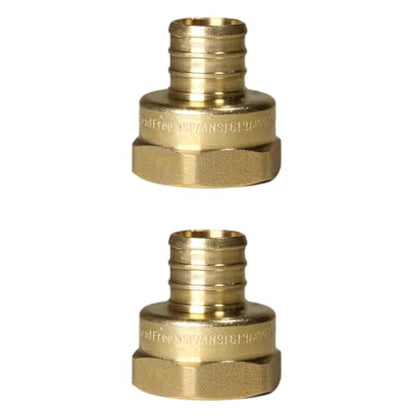 2 Pack XFITTING 3/4 inch Pex x 3/4 inch Female NPT Adapter, 3/4" Pex FNPT - size: 3/4" Pex x 3/4" Female